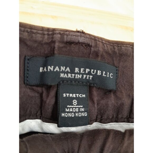 Vintage Banana Republic Womens Martin Fit Retro Pants Brown Size 8 - Picture 5 of 7